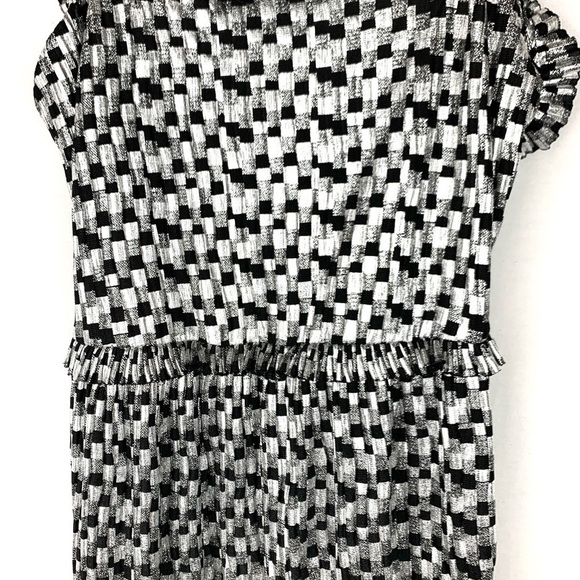 NWT Zara geometric metallic mini dress - Picture 3 of 6